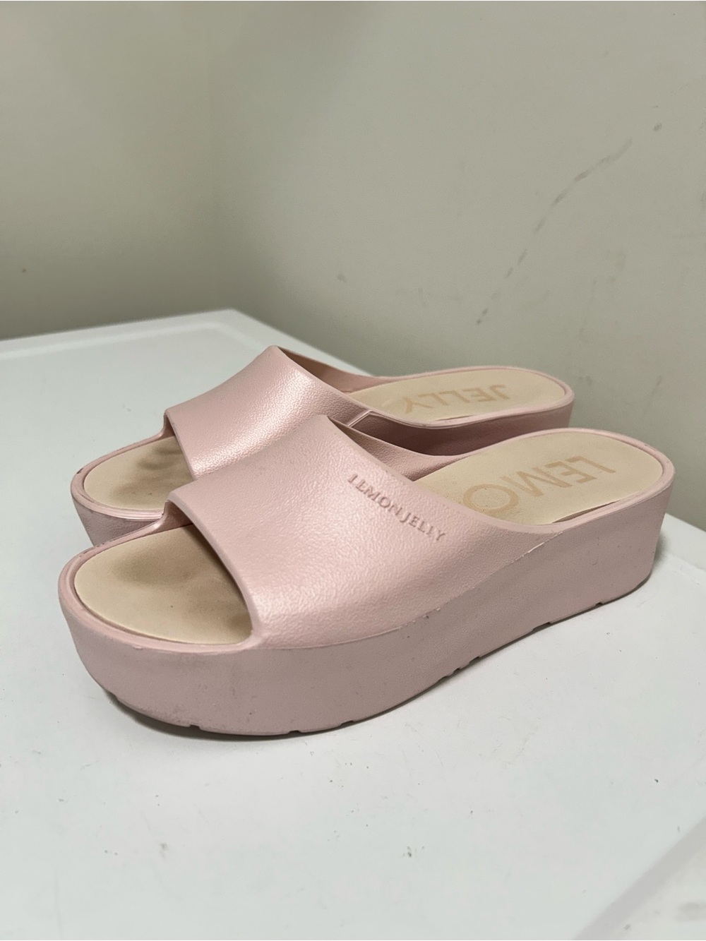 Lemon Jelly Sunny Platform Sandals Pink Size 8.5 -9 US 39 EU